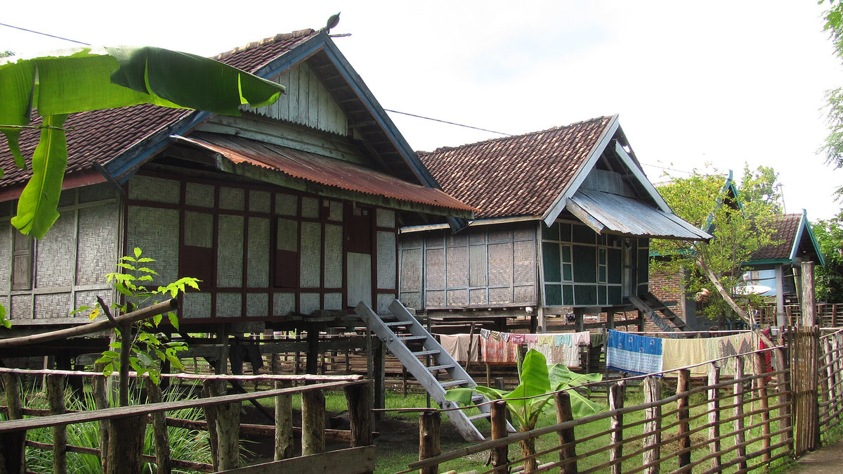 Traditional houses in Labuan Haji village on Moyo Island