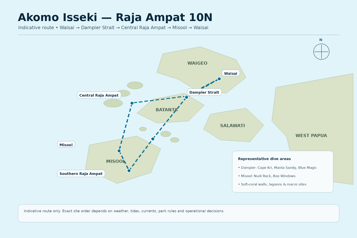Akomo Isseki — Raja Ampat — 10 Nights