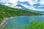 Amed Bali coastline and dive destination