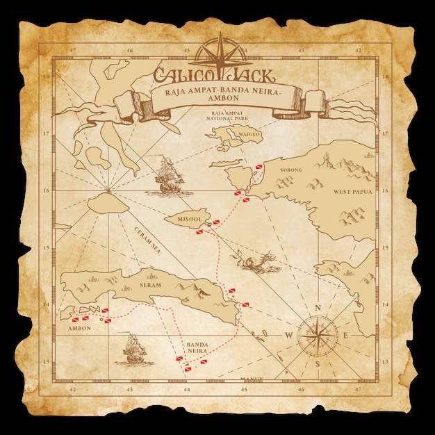 Calico Jack — Banda Neira & Misool — Sorong to Ambon — 11 Nights