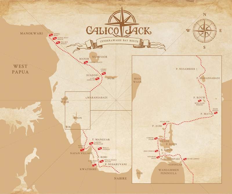 Calico Jack — Cenderawasih Bay — Nabire to Manokwari — 11 Nights