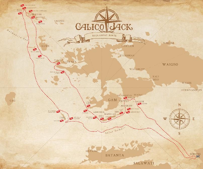 Calico Jack — Raja Ampat Central & Wayag — 8 Nights