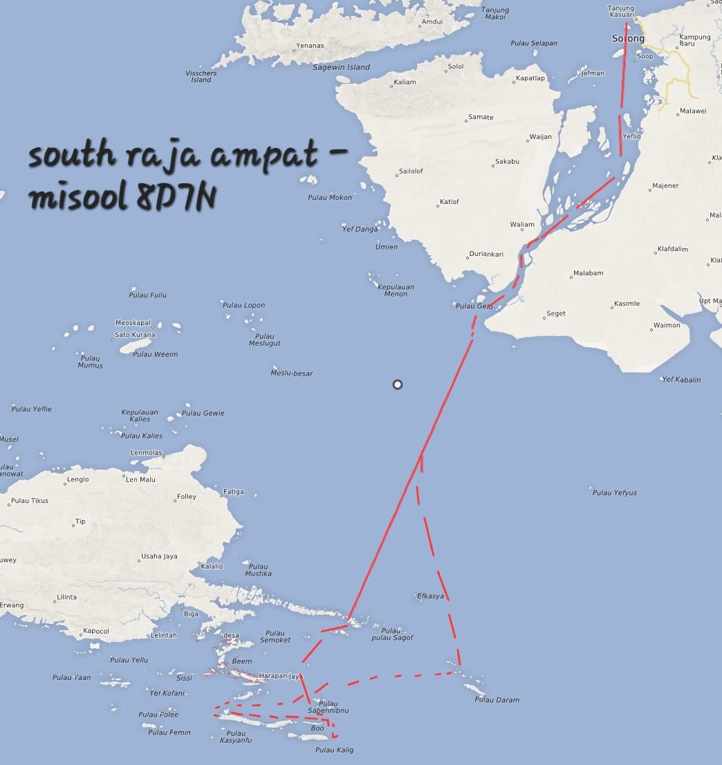 Dancing Wind — 9D8N Raja Ampat Misool — Sorong to Sorong — 8 Nights