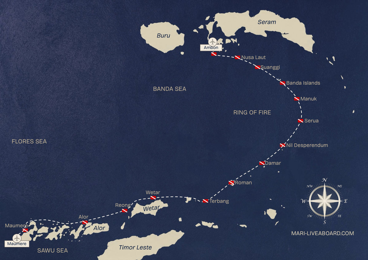 MARI — The Forgotten Islands & The Ring Of Fire — Maumere to Ambon — 13 Nights