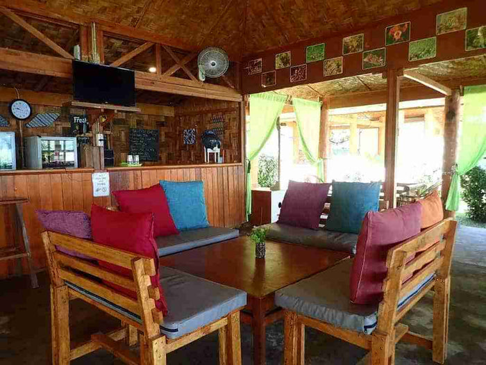Beach cafe and bar at Two Fish Divers Lembeh